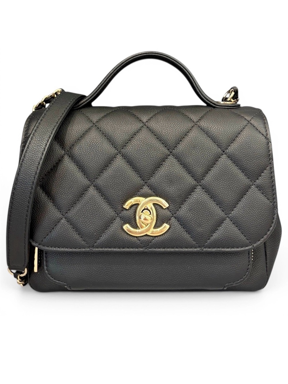 Chanel Caviar Quilted Medium Business Affinity Flap Black